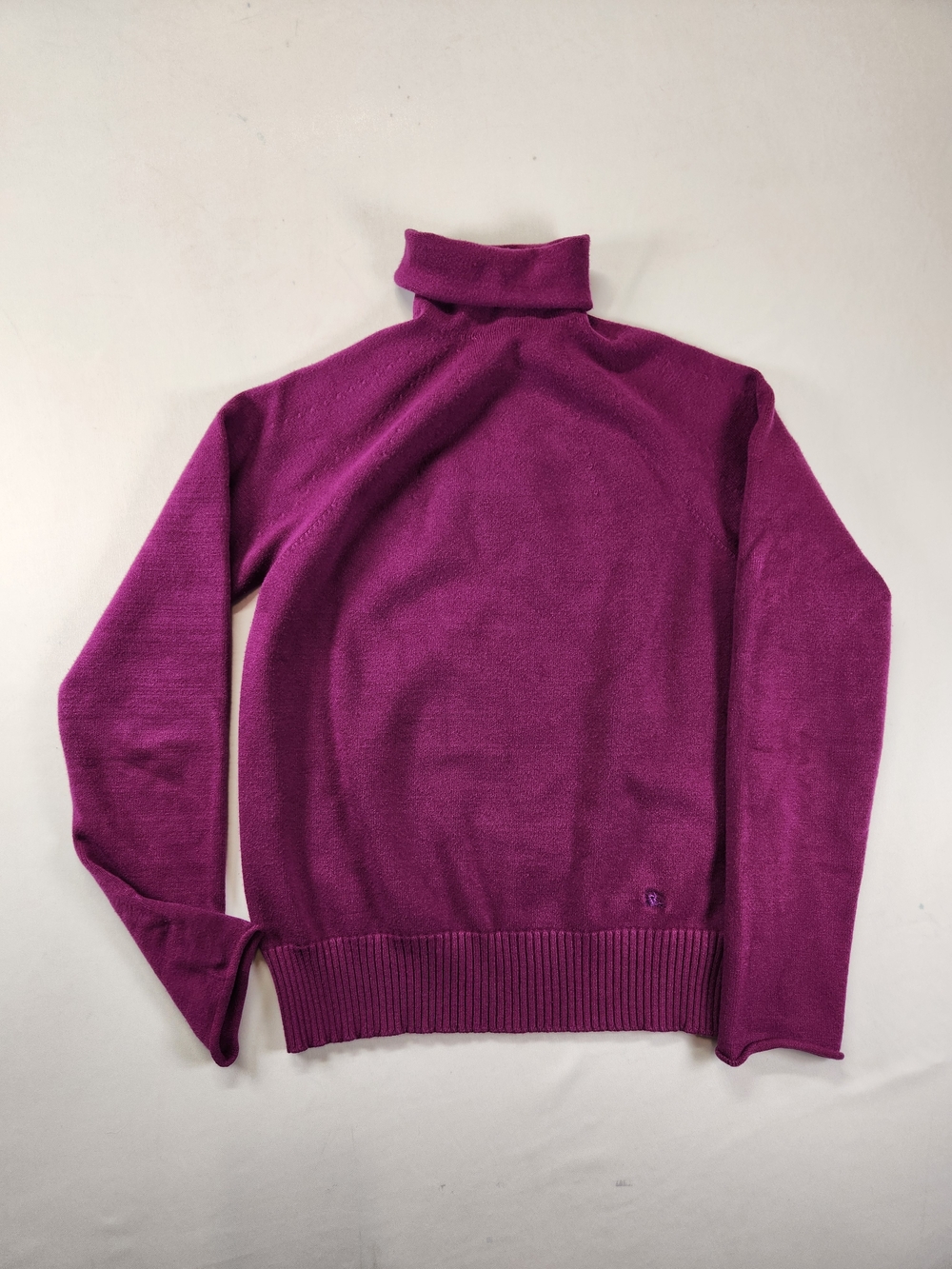 Burberry women's Turtleneck Sweater in Deep Magenta